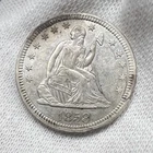 1858-P Seated Liberty Quarter Dollar 25c Philadelphia US 90% Silver Coin