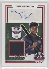 2022 USA Baseball Stars & Stripes Signatures 194/399 TayShaun Walton Auto 15g5