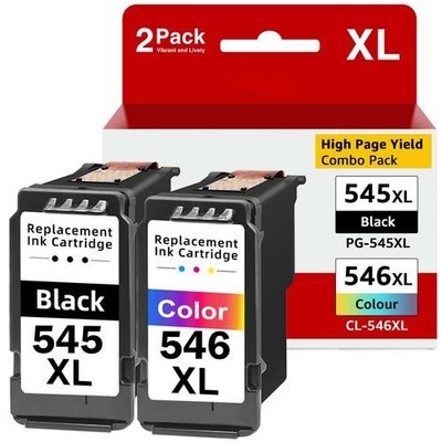 Kompatibel für Canon 545/546 XL Patronen Multipack PG-545/CL-546XL Pixma