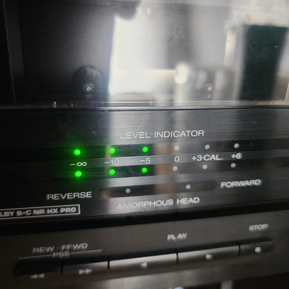 Carver Modelo TDR-2400 Doble Auto-Reverso Cassette Deck Japón Probado Funcionando Foto 3 de 4