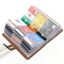 RFID Credit Card Holder Business Card Organizer , with 96 Card Slots Credit Card