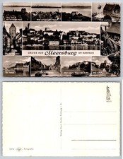 Meersburg am Bodensee Germany RPPC Multi-View Swiss Alps Old Castle Postcard