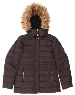 Esprit wattierte Damenjacke mit Kapuze UK 10 Small schwarz DP30