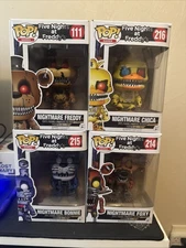 Five Night at Freddy’s 4 Nightmare Freddy, Bonnie, Chica, and Foxy POP! Figures