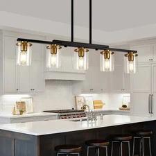 36.2inch 5-Light Kitchen Island Lighting,Dining Room Lights Modern Farmhouse