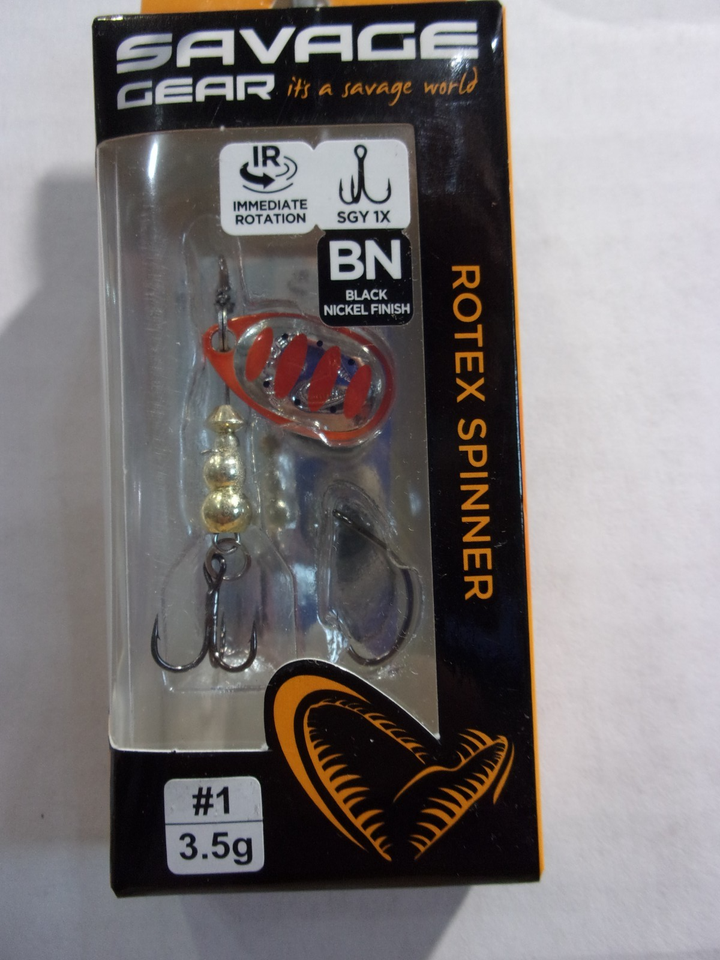 SAVAGE GEAR ROTEX inline spinner 1/8 oz size 1 | eBay