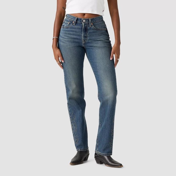 Jeans Levi Mujer 501 Tiro Alto Corte Curvy Pierna Recta 4