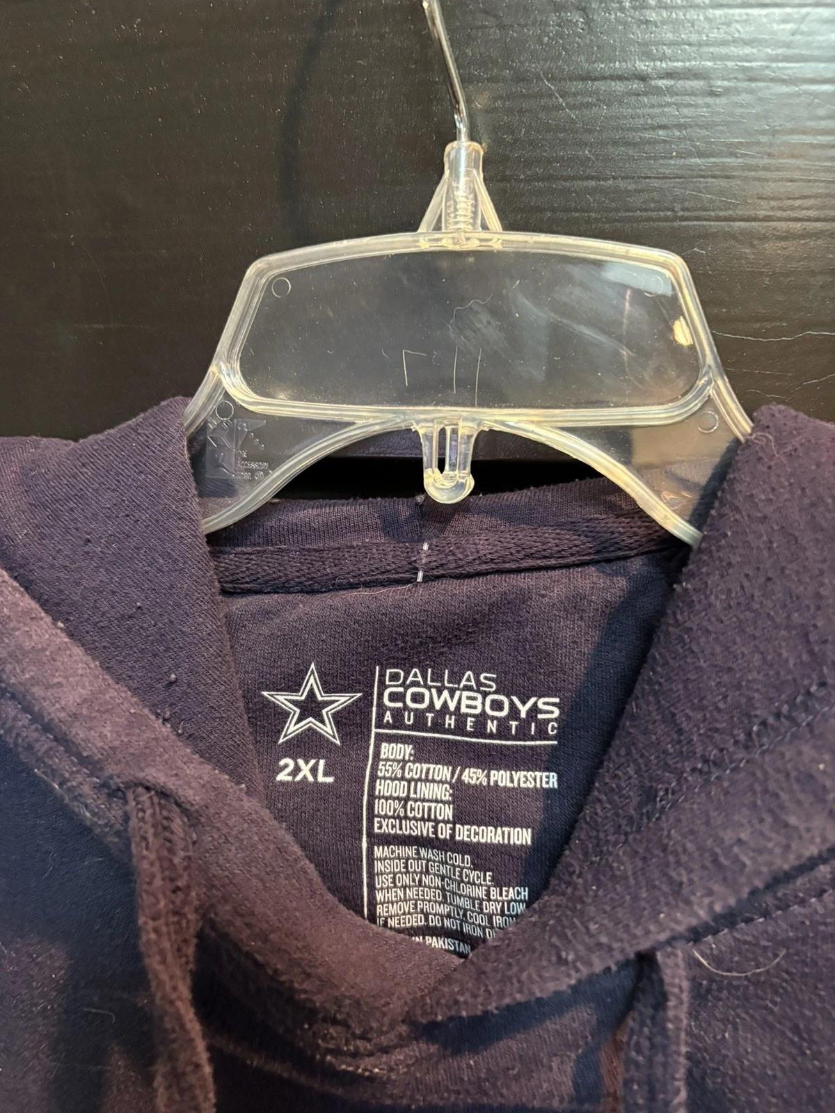 VETEMENTS Felpa con cappuccio uomo Dallas Cowboys autentica XXL NUOVA CON ETICHETTE
