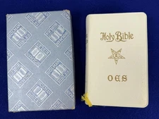 Holman Edition: Holy Bible Order of Eastern Star OES 1960s White cover w/ Box