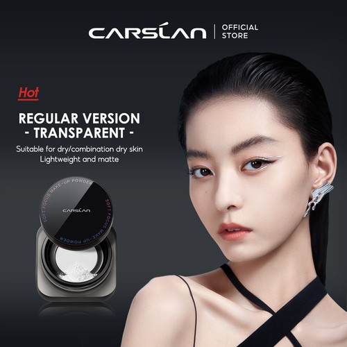 CARSLAN Black Magnetic Translucent Loose Setting Powder Makeup Waterproof - Picture 2 of 10