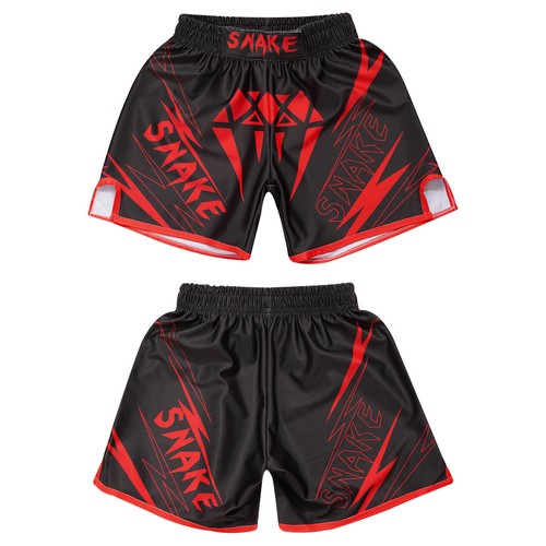 Kids Boys Contrast Color Shorts Elastic Waistband Boxing Training Pants Outfits - Picture 78 of 113