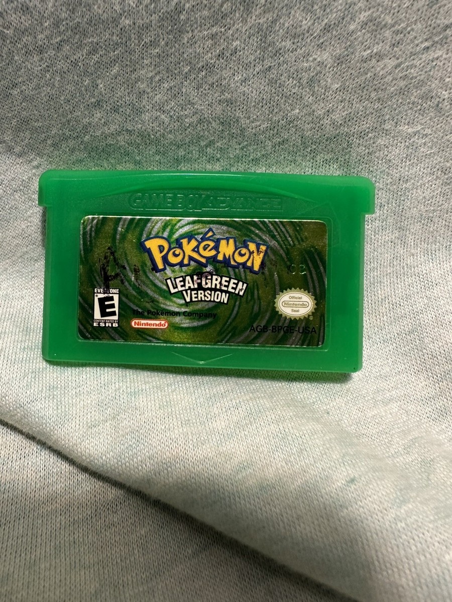Great Condition Authentic Pokemon Leaf Green Version TESTED and SAVES