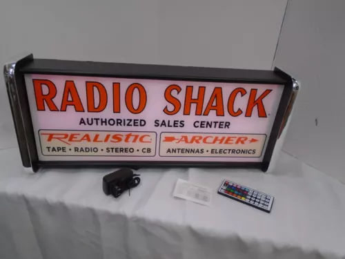 Radio Shack LED Display lighted sign lightbox Wall Hanging Light