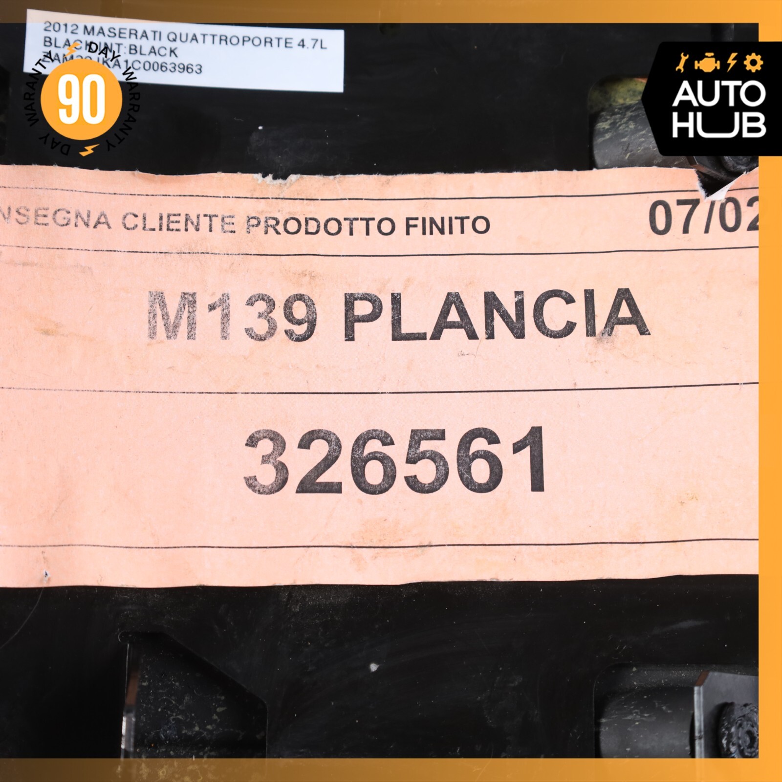 03-13 Maserati Quattroporte M139 Left Side Knee Panel Fuse Box Cover Black OEM