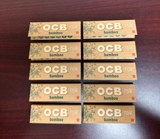 OCB BAMBOO 1 1/4 Cigarette Rolling Papers -10 PACKS