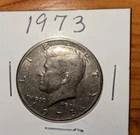 1973 Kennedy US  Half Dollar No Mint Mark  VF -AU.      M-360