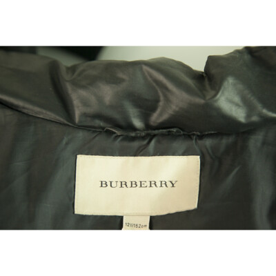 【リクエスト品】 Burberry Girl's 12Y Black Polyester Quilted Puffer Hooded Jacket