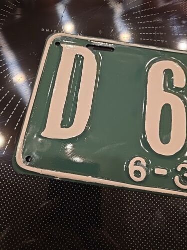ORIGINAL VINTAGE USA LICENSE PLATE 1923 NORTH CAROLINA D 655 Dealer - Picture 4 of 6