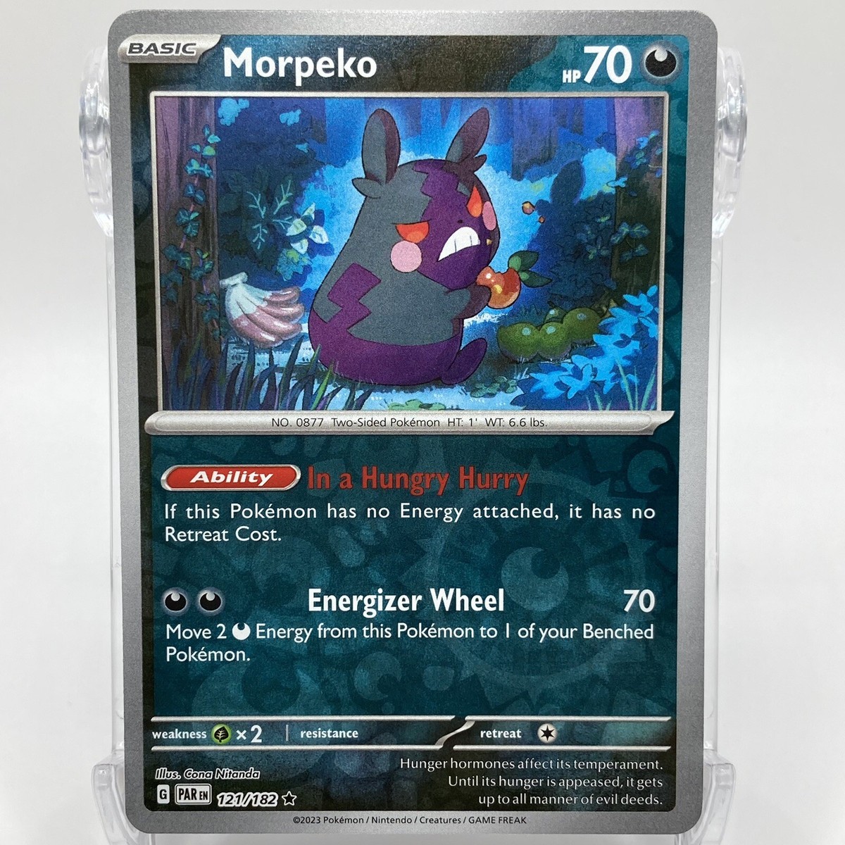 Morpeko Reverse Holo Rare 121/182 Pokémon TCG Paradox Rift NM/M | eBay