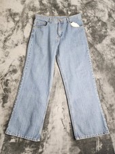 Faded Glory Women  s Mid Rise Straight Fit Jeans Medium Wash Blue Denim Size 16H