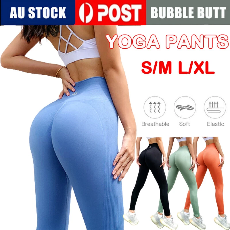 Women High Waist Yoga Pants Seamless Gym Leggings Scrunch Bum Push