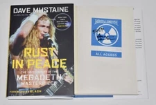 Dave Mustaine Signed Autographed Rust In Peace HC Book 1st Edition Megadeth COA
