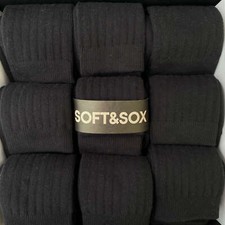 Box 9 Pair Sport Socks  Organic Cotton  Breathable  Durable  Autumn  Winter