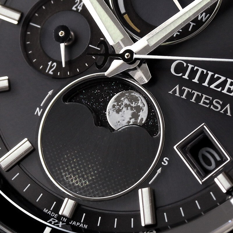 Citizen Attesa BY1001-66E Moon Phase Eco-Drive Atomic Solar Men