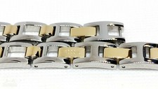 FOSSIL Stainless Steel Watch Replacement Band w/Pins Silver Gold 5mm 10mm ES9825
