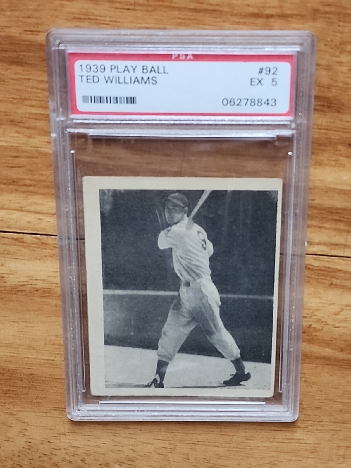 1939 Play Ball #92 TED WILLIAMS Rookie Card PSA 5 Excellent!