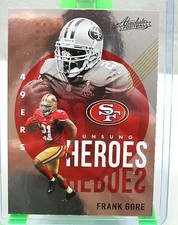 2021 Absolute Football Frank Gore Unsung Heroes #UH18 San Francisco 49ers