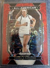 2024 Panini Prizm Draft Picks Kamilla Cardozo /88 - All-American Red Ice RC WNBA