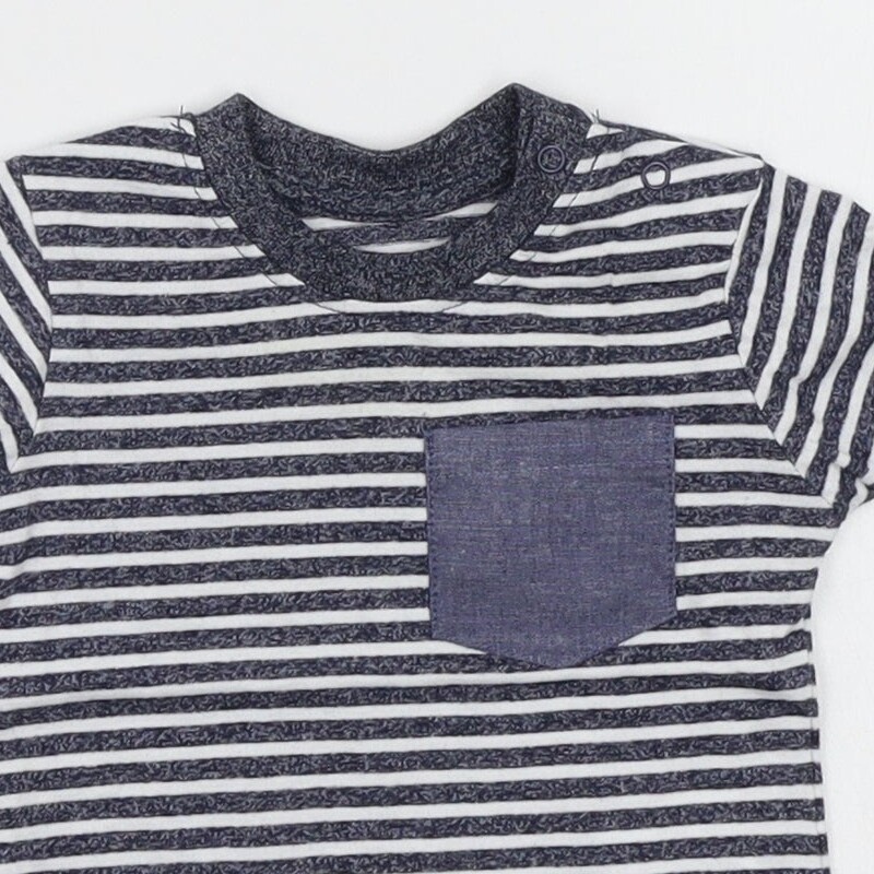 Primark Boys Striped Cotton Blend T-Shirt Size 0-3 Months image 8