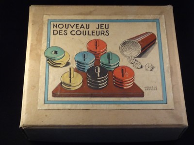 Jeu Français Ancien 'Le Nouveau Jeu Des Couleurs' Boîte D'origine Années 1920/30