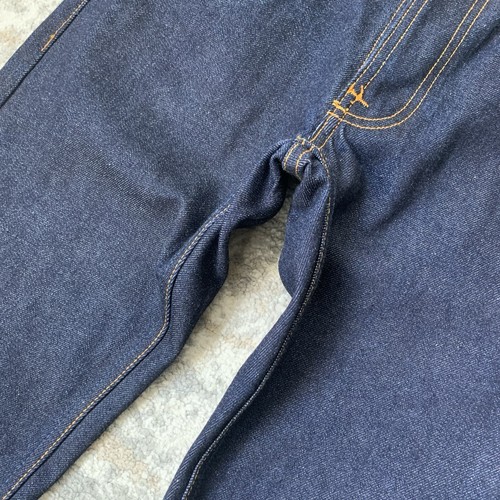 Jeans Nudie Lean Dean Dry Japón Ribete Denim Ajustado Cónico Índigo W29/30 L34 - Imagen 7 de 18