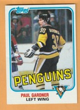 Paul Gardner Pittsburgh Penguins 1981-82 Topps #E113 12T