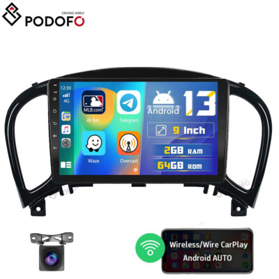 2+64GB Autoradio Carplay GPS Navi WiFi Android 13 Für Nissan Juke F15 2010-2017