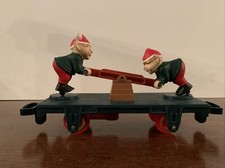 TOY STATE 1993 NORTH POLE EXPRESS CHRISTMAS MAGIC TRAIN ELF CAR ELVES Tested
