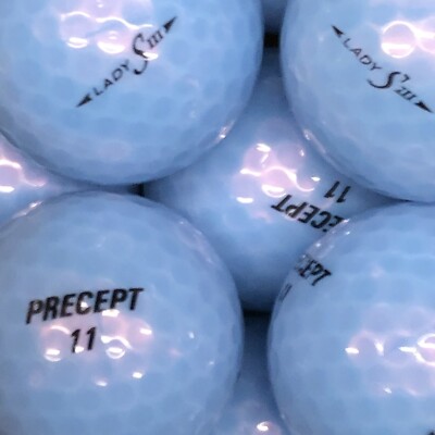 25 GOLFBÄLLE/LAKEBALLS PRECEPT LADY S III CRYSTAL BLUE AAAA/AAA