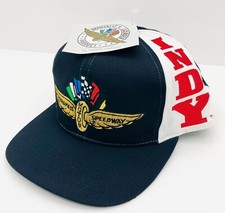 Vintage Indianapolis 500 Snapback Wrap Around Embroidered Logo Hat Brand New NWT