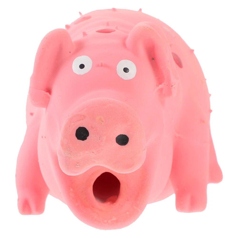 Squeaky pig top dog toy sound