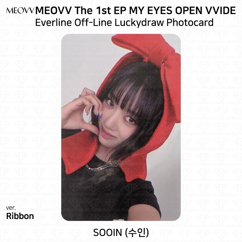 MEOVV everline ラキドロ アンナ MEOVV The 1st EP Album My Eyes Open Wide Everline Luckydraw