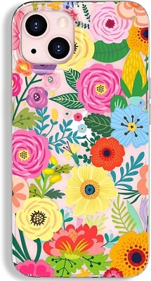 MOISIO Case for iPhone 13 Case Floral, Cute Flower Phone Case for Women Girls