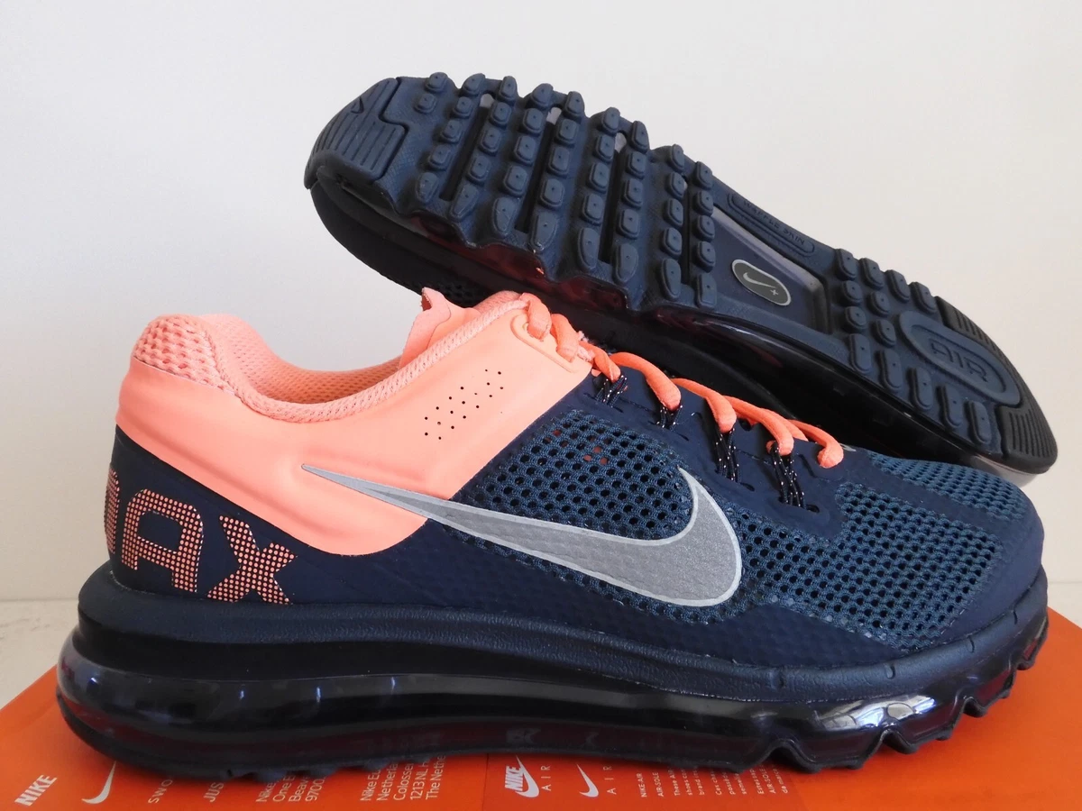 WMNS NIKE AIR MAX 2013 ARMORY NAVY BLUE REFLECT SILVER PINK SZ 9