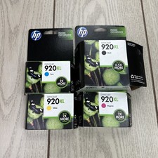 Lot Of HP 920XL Ink Black, Cyan, Magenta, Yellow Cartridge Expired 2014