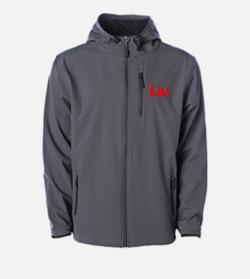 Heckler Koch HK Logo GRAY Hooded Soft Shell Jacket Waterproof