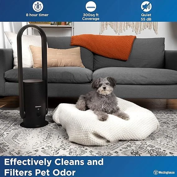 Purificador de aire y ventilador sin aspas Westinghouse en uno | True EPA Foto 4 de 4