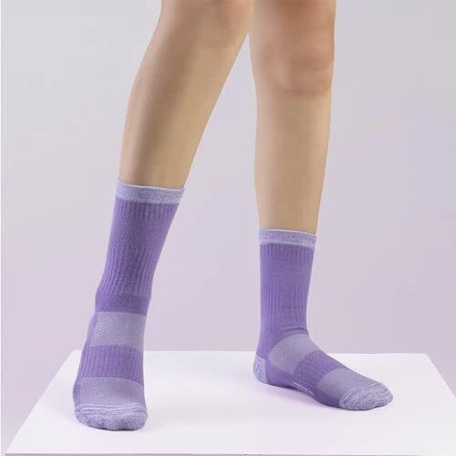 Calcetines Crew para Mujer Senderismo Atlético Correr Caminar 9-11 Mezclados 6 Pares Foto 2 de 4