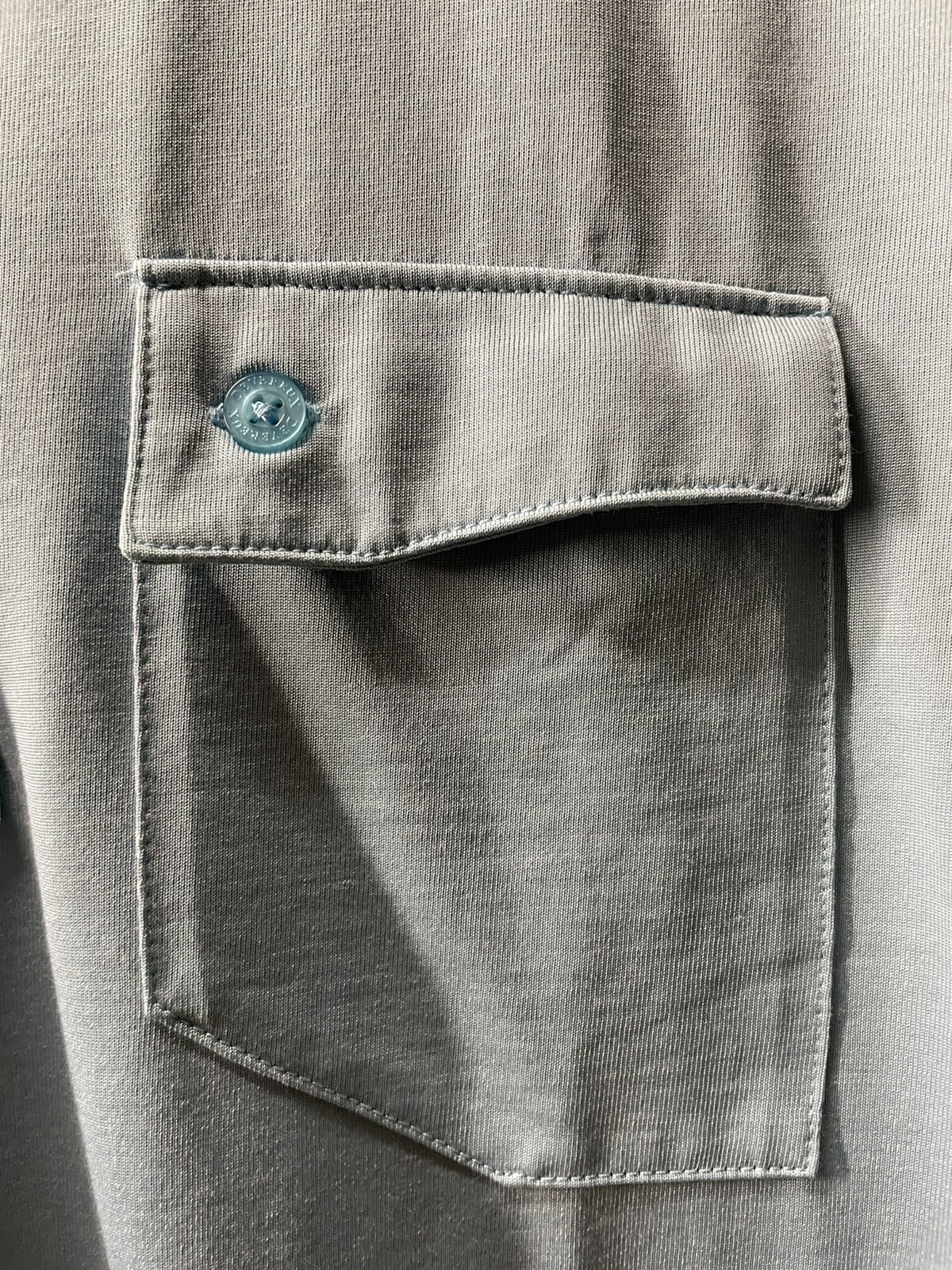 DEVEREUX Proper Threads Solid Blue Polo Size L - image 3