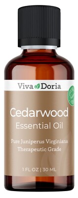 Viva Doria Pure Cedarwood Essential Oil, Therapeutic Grade, 1 Oz.